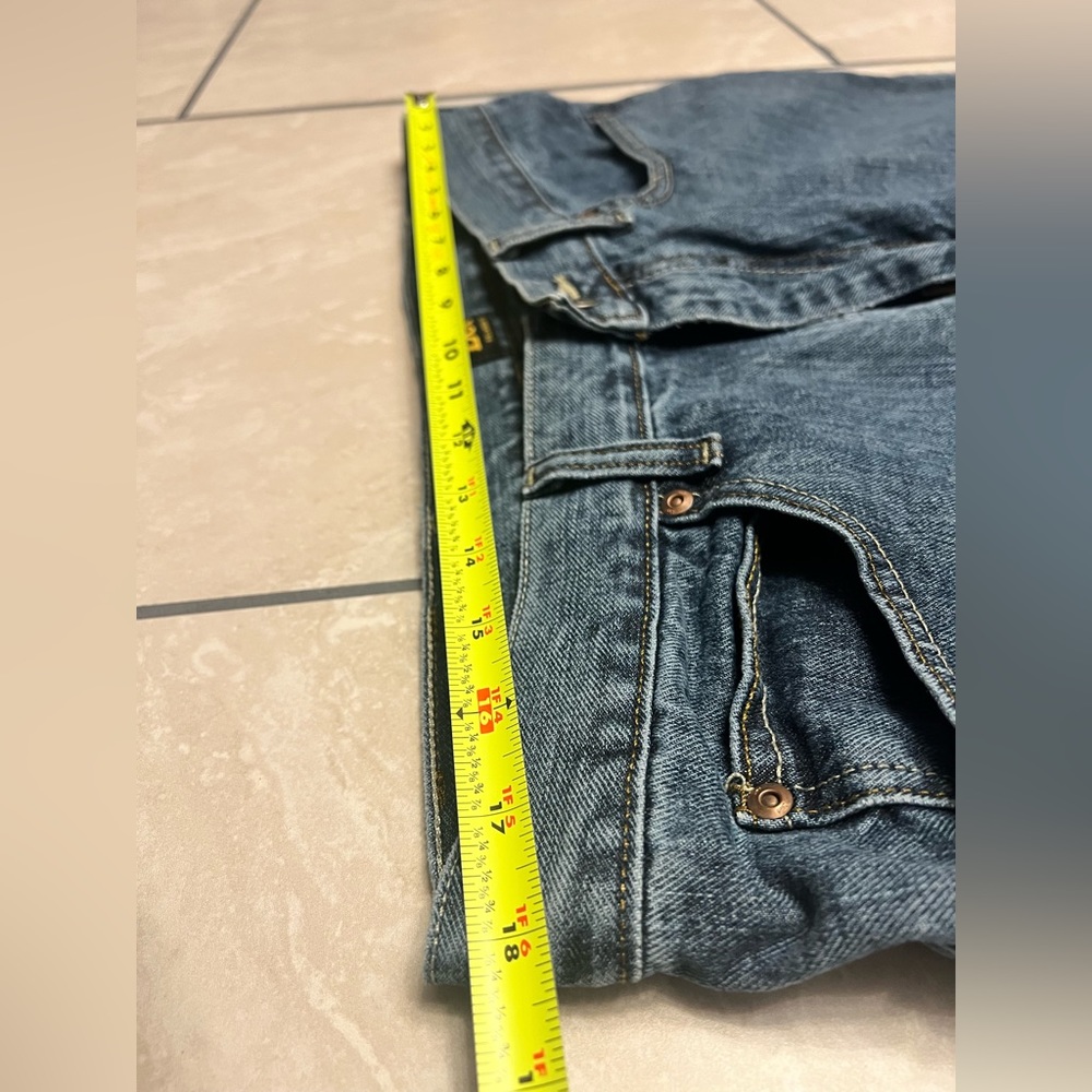 Lee Mens Jeans Size 36/32 Blue Denim Cotton Straight Leg In Perfect Uses Cond - Picture 6 of 8